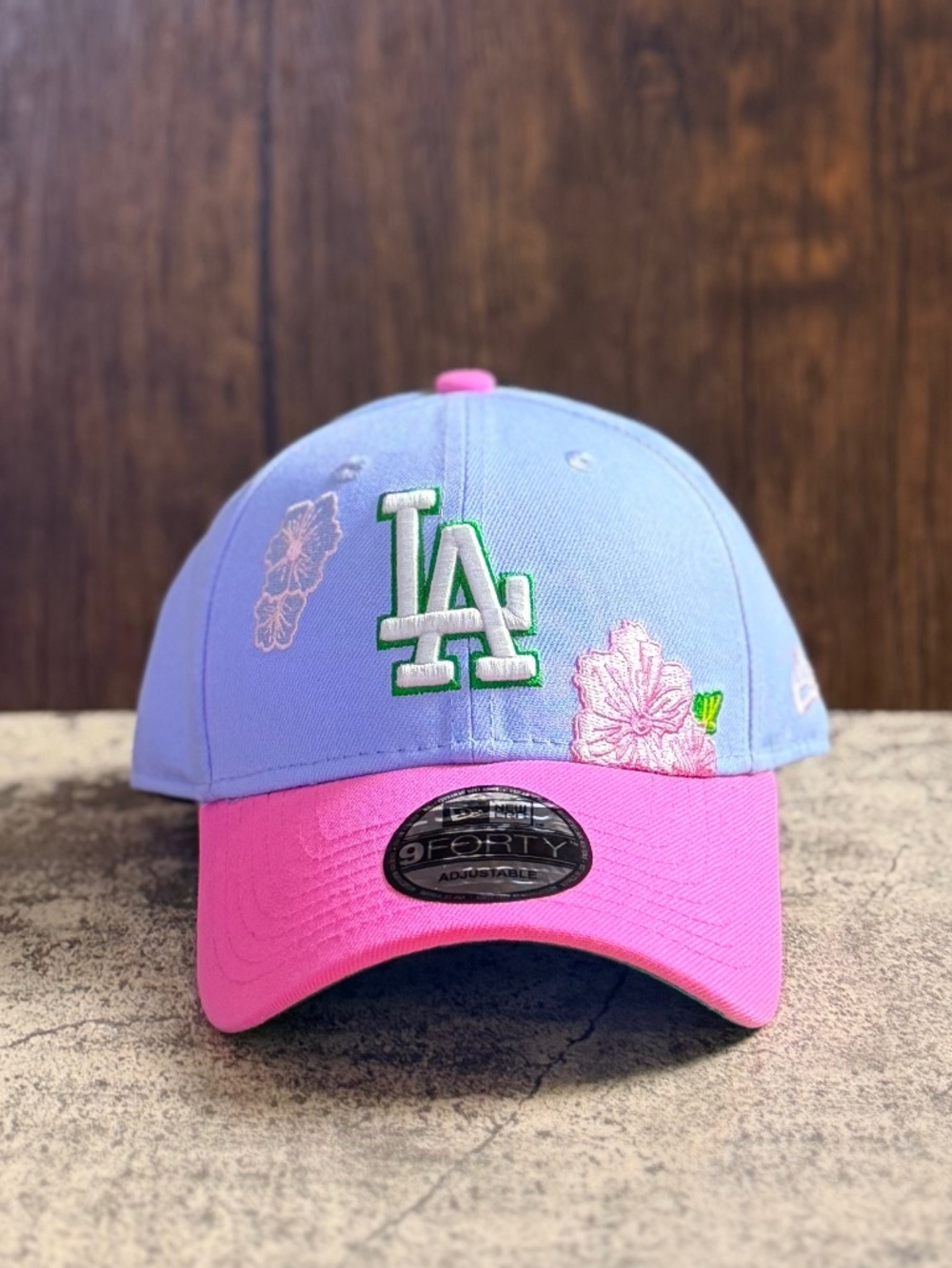 NEW New Era 9FORTY LA Dodgers Floral Hibiscus Pink Lavender Snapback OSFA